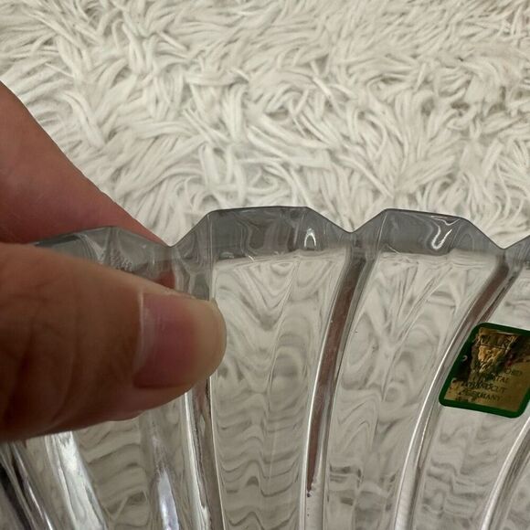 Marquis by Waterford Round Handcut Crystal 3 compartment‎ Serving Appetizer Dish - Picture 8 of 11